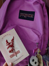 JANSPORT杰斯伯雙肩包男背書(shū)包女學(xué)生校園電腦包 47LW7S4 丁香紫 曬單實(shí)拍圖