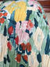 茵曼【李一桐同款】波西米亚吊带油画连衣裙女2024夏季新款度假裙子 石榴黄 XL 实拍图
