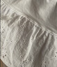 優衣庫童裝女童針織拼接刺繡迷你裙褲休閑褲褲子484064 00 白色 160 曬單實拍圖