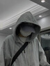 名創(chuàng)優(yōu)品（MINISO）套裝男春秋一整套高質(zhì)感穿搭衣服青少年純色休閑開衫連帽衛(wèi)衣褲子 【休閑套裝】麻灰(純色)+灰褲 L 175(體重120-140斤) 曬單實拍圖