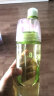 牧汀（MuTing）运动水杯按压式喷雾水杯喷水儿童运动补水健身水杯大容量塑料水杯 运动喷雾杯绿色 600ml 实拍图