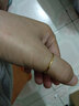 牧笛（MUDI） 18k黃金戒指女玫瑰金細(xì)款光圈素戒關(guān)節(jié)戒情人禮物送女友紀(jì)念 18K金黃 17號 曬單實拍圖