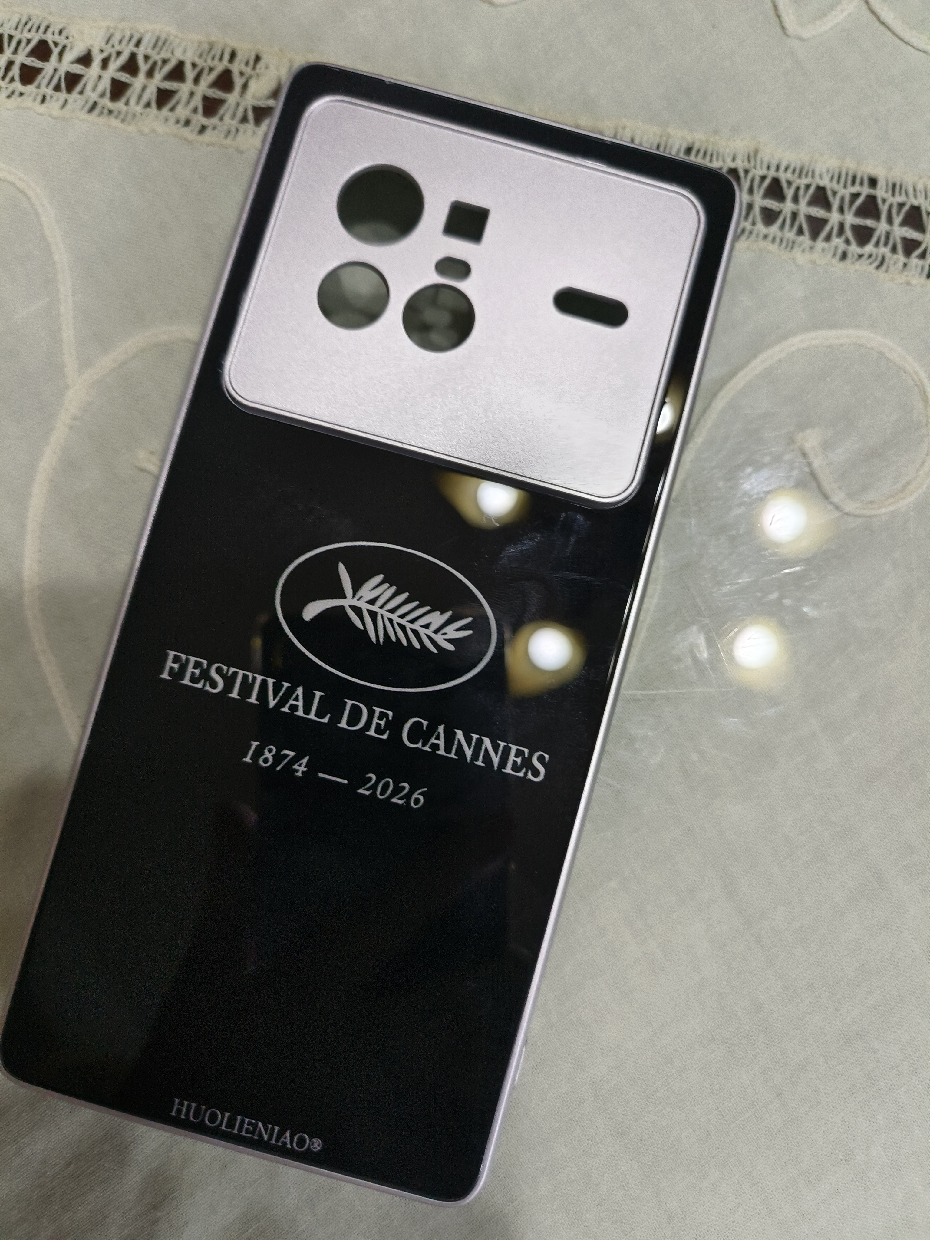 適用于vivoX80手機殼 高端玻璃防摔新款 2026戛納 紳士黑 vivoX80 曬單實拍圖