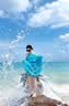棉致法式吊帶連衣裙女2026夏季新款露肩無袖海邊度假風氣質沙灘長裙 266青綠色【高品質33.5】 L 100-115斤 曬單實拍圖