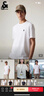 杰克·瓊斯（JACK&JONES）26年男裝新款【涼感】短袖T恤男士簡約純色透氣打底耐洗半袖 A06本白色 常規 M （175） 曬單實拍圖