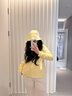 蕉下（beneunder）防曬衣女防紫外線夏季透氣冰薄涼感女士披肩服外套 布丁黃 M碼 曬單實拍圖