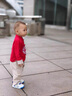 G.DUCKKIDS漢服男童秋裝套裝中國(guó)風(fēng)兒童唐裝幼兒園表演服抓周服寶寶周歲禮服 紅衣黑褲 80 尺碼7-11月(建議寶寶75-85cm)c 曬單實(shí)拍圖