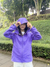 Rapido【鐘楚曦同款】新品睿必度26早秋男女情侶DERMIZAX防水沖鋒衣夾克 女款-紫色 S 曬單實拍圖