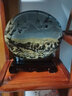 天御閣天然國(guó)畫(huà)石原石擺件奇石觀賞石工藝品客廳玄關(guān)辦公室靠山石裝飾品 圓形規(guī)格三 曬單實(shí)拍圖