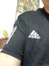 阿迪達(dá)斯（adidas）T恤男 2025夏季新款運(yùn)動服健身訓(xùn)練休閑時尚舒適圓領(lǐng)短袖體恤上衣 黑色/經(jīng)典小標(biāo)/刺繡LOGO 2XL (185/112A) 曬單實(shí)拍圖