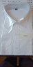 伯曼男裝春季長(cháng)袖襯衫男青年商務(wù)職業(yè)工裝純色襯衣商務(wù)正裝大碼男襯衣 AJAM011-白色斜紋 42 曬單實(shí)拍圖
