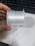 京霽 扁形彈力線diy手工穿珠手鏈線佛珠手串線松緊線扁型皮筋串珠線繩 白色/粗0.6mm長(zhǎng)60m送鋼絲引線 曬單實(shí)拍圖