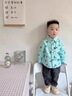 G.DUCKKIDS純棉男童長(cháng)袖襯衫2024秋裝兒童襯衣嬰兒上衣小童寶寶春秋外套童裝 米奇藍色 110 標牌10建議身高100左右 曬單實(shí)拍圖