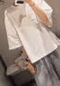MUJI 女式 涼感罩衫T恤上衣打底衫女款內搭女裝短袖 26年夏季BC2Q6C6S 白色 L （165/88A） 曬單實拍圖