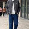 皮爾卡丹（pierre cardin）小香風外套男春秋季2026新款高級感棒球領男裝夾克上衣服時尚抗皺 深灰色 XL 140-160斤 曬單實拍圖
