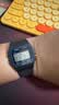 卡西歐（CASIO）手表 多功能簡(jiǎn)約中性小方塊學(xué)生電子表 F-91W-1DG【七夕】 曬單實(shí)拍圖