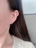 APM MonacoAPMMonaco周翊然同款LOVE摩斯密碼耳環送男女友七夕情人節禮物 深灰色-(長1.1cm,寬0.44cm) 曬單實拍圖