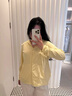 蕉下（beneunder）防曬衣女防紫外線夏季透氣冰薄涼感女士披肩服外套 布丁黃 M碼 曬單實拍圖