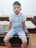 蘿卜唄唄兒童禮服男灰色西裝小孩演出走秀晚禮服鋼琴表演服高貴帥氣套裝春秋西裝燕尾服夏季 灰色三件套（外套+馬甲+褲子）配領(lǐng)結(jié) 90cm建議體重20-26斤 曬單實(shí)拍圖