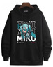 攜魚(yú)初音未來(lái)動(dòng)漫周邊秋冬厚連帽二次元衛衣男女miku聯(lián)名衣服外套寬松 初音1黑色連帽衛衣 厚款 M 曬單實(shí)拍圖