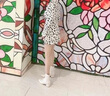 達(dá)芙妮（DAPHNE）短靴女粗跟單靴皮靴2024新款春季女靴秋冬季百搭英倫風(fēng) 米色 跟高4.9cm 38 標(biāo)準(zhǔn)碼 曬單實(shí)拍圖