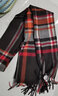 上海故事山羊絨女士格形小圍巾韓版圍脖秋冬季保暖送人 ZSS22WJ20 棕格 曬單實(shí)拍圖