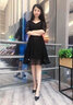 塞德勒黑色晚禮服女2025新款宴會(huì)高貴氣質(zhì)名媛小禮服平時(shí)可穿A字裙短款 黑色 M 曬單實(shí)拍圖