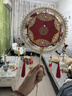 金鳳傾城新娘團扇diy手工制作結(jié)婚禮物送新人訂婚高檔實用送哥哥嫂子閨蜜 紅-玉貌花容成品+高定鑲嵌禮盒 曬單實拍圖