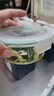 GAJABO食品留樣盒微波爐烤箱耐高溫飯盒帶蓋小號上班族便當盒加熱玻璃碗 小號圓形400ML/留樣250-300克 曬單實(shí)拍圖