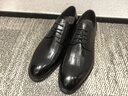 百麗通勤商務(wù)皮鞋男春真皮系帶厚底正裝鞋7WA01AM3 黑色 41 (255mm) 曬單實(shí)拍圖