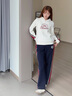 ELLE ACTIVE學(xué)院風(fēng)連帽衛(wèi)衣女秋季時(shí)尚撞色字母活力減齡運(yùn)動(dòng)休閑衛(wèi)衣運(yùn)動(dòng)服 上衣-白色 S 曬單實(shí)拍圖