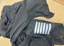 FOX TIGER競技款純色夏季自行車(chē)男士短袖騎行服速干透氣套裝公路山地車(chē)單衣 六橫條純色單衣【黑色款】 4XL 【建議體重：90~100KG】 曬單實(shí)拍圖
