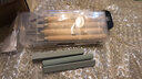 多高（ineless）雕刻刀套裝木刻刀 美工刀木工工具篆刻刀橡皮章雕刻刀具手工木雕刀 4支裝+收納盒+3根磨刀石 曬單實(shí)拍圖