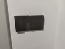正泰（CHNT）開(kāi)關(guān)插座超薄鋼化玻璃面板3LD 家用86型空調五孔USB電源暗裝插座 二開(kāi)雙控16A 正泰3LD遠山灰系列 曬單實(shí)拍圖