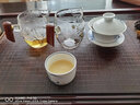 匠之典作 加厚木把玻璃公道杯耐熱茶漏茶濾套裝日式茶海過濾分茶器茶具配件 G09菊花公杯+一體茶漏 曬單實拍圖