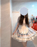 閃動(dòng)少女（SHANDONGSHAONV）女仆裝cos可愛(ài)女連衣裙蘿莉塔套lolita服萬(wàn)圣節cosplay女裝 藍粉色op(送圍裙蝴蝶結) L 曬單實(shí)拍圖