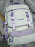 青春最好時(shí)新款小學(xué)生兒童書(shū)包女生雙肩包減負三到六年級雙肩背包大容量女童 紫色大號 曬單實(shí)拍圖
