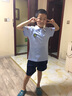 曼佳爾幼兒園園服春秋裝短袖學(xué)院風(fēng)韓版兒童畢業(yè)服季班服套裝小學(xué)生校服 白色二件套 吊牌160碼適合身高145-150cm 曬單實(shí)拍圖