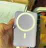 【10000毫安】iPhone苹果15/14/13/12磁吸无线充电宝MagSafe快充移动电源轻薄 【超大容量/双向快充】紫色 实拍图