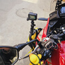 insta360X5X4X3摩托車(chē)支架GoPro相機騎行配件大疆Action6/5pro/4/3/Acepro2 【細桿款】金屬-運動(dòng)相機支架 曬單實(shí)拍圖
