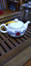 恒古（Heregur）高溫青花陶瓷特小號茶壺  功夫茶具配件 茶器 茶壺泡茶器 茶道零配件 福臨門(160ML)小茶壺 曬單實拍圖