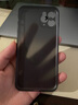 今舞 適用蘋果11手機(jī)殼超薄磨砂iphone11promax保護(hù)套全包邊半軟硬殼女男款簡約商務(wù)PP類硅膠外殼 蘋果11Pro-5.8寸-透明黑 曬單實(shí)拍圖