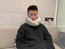 OSTRICHPILLOW西班牙鴕鳥(niǎo)枕旅行記憶棉U型旅行護頸飛機午休睡眠隨枕頭節日禮物 鴕鳥(niǎo)枕綠灰[送眼罩綁帶耳塞] 曬單實(shí)拍圖