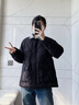 鴨鴨（YAYA）2025春秋季新款羽絨服女時(shí)尚牛仔拼接翻領(lǐng)短款輕薄保暖休閑外套XH 粉色 M (160) 曬單實(shí)拍圖