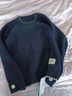 恒源祥高檔小個(gè)子短款毛衣女士春秋薄款內搭圓領(lǐng)百搭針織打底羊毛衫 藏青 S 建議8595斤 曬單實(shí)拍圖