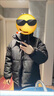 安初夏華夫格棉服男士套裝秋冬季新款棉襖子立領保暖面包服衣服男裝外套 黑白棉衣+黑毛衣+黑西褲 XL 【推薦120-140斤】 曬單實拍圖