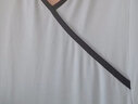 buupnn男士旗袍睡衣夏季棉短袖Y領(lǐng)連衣裙薄款古風(fēng)漢服連體睡裙家居服 麻灰/黑色 XL 曬單實拍圖