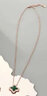Grace Girl幸運(yùn)四葉草復(fù)古輕奢項(xiàng)鏈女設(shè)計(jì)感鎖骨鏈生日七夕情人節(jié)禮物送女友 【JD直達(dá)】孔雀石四葉草+禮盒 曬單實(shí)拍圖