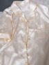 莫代爾冰絲睡衣女士夏季薄款短袖長(zhǎng)褲加大碼200斤家居服感套裝 YM-22024#提花開(kāi)衫-宮廷金 3XL (建議150-165斤) 曬單實(shí)拍圖