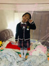 衣諾坊春秋兒童毛衣校服小學(xué)生幼兒園園服班服合唱演出服男女童套裝 藏青女款（針織衫+襯衫+裙子+領(lǐng)花） 130 （建議體重42-54斤） 曬單實(shí)拍圖